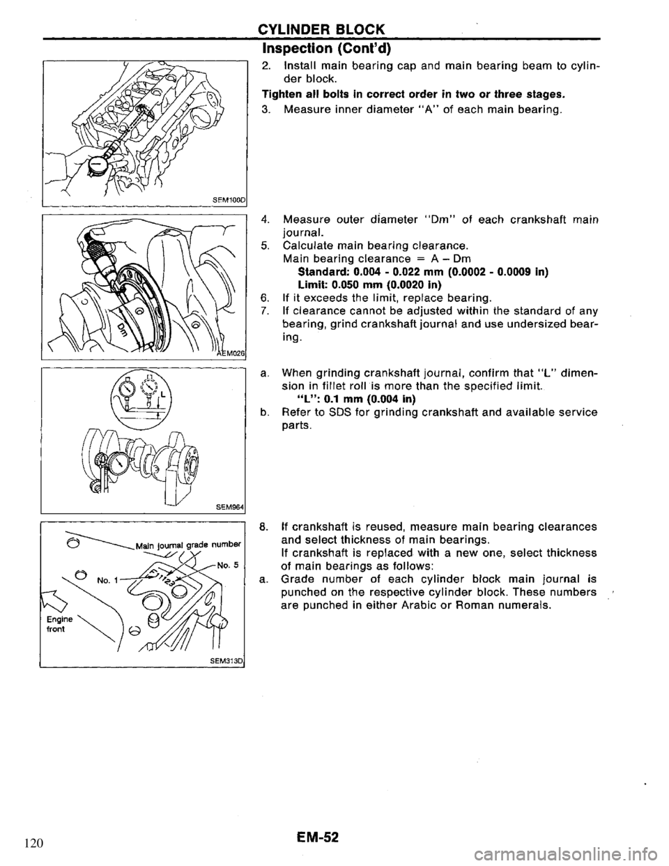 NISSAN PRIMERA 1994 Service Repair Manual 120 NISSAN PRIMERA 1994 Service Repair Manual 120