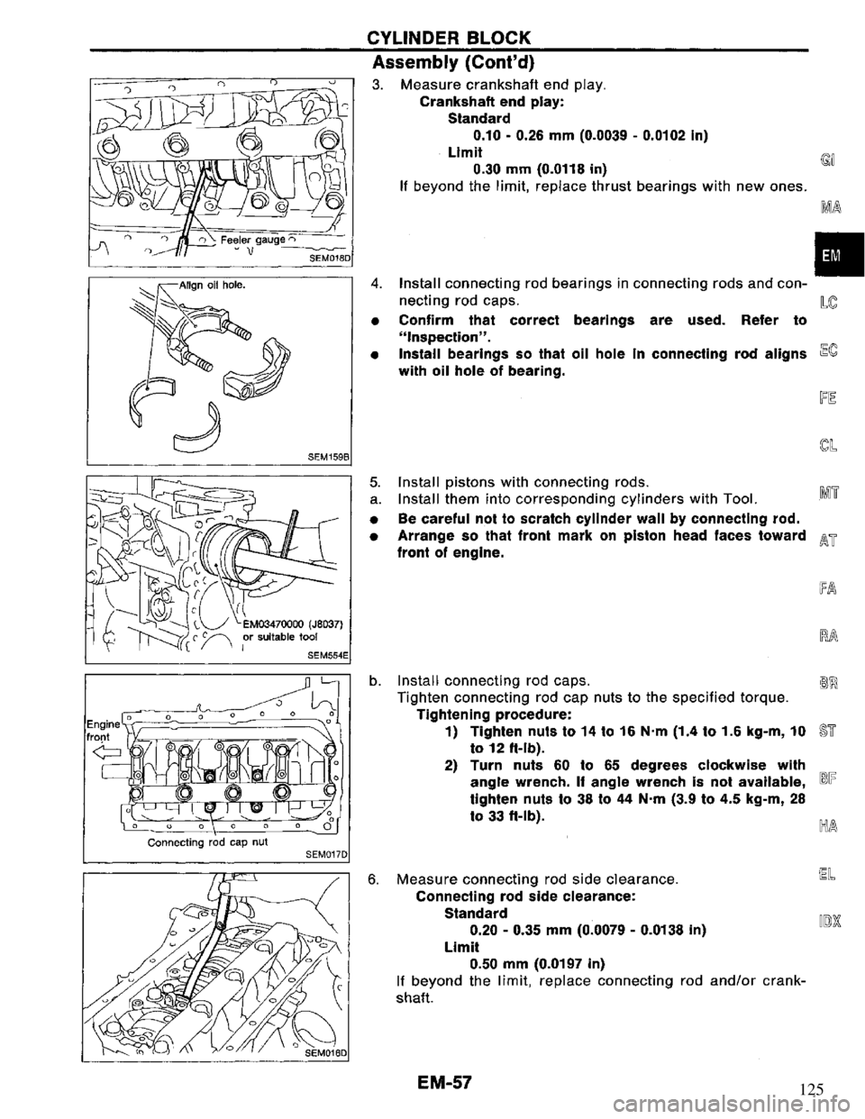 NISSAN PRIMERA 1994 Service Repair Manual 125 NISSAN PRIMERA 1994 Service Repair Manual 125