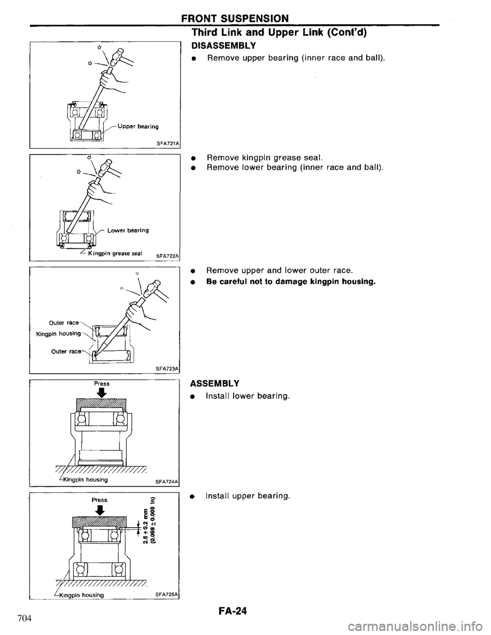 NISSAN PRIMERA 1994  Service Repair Manual 704 
