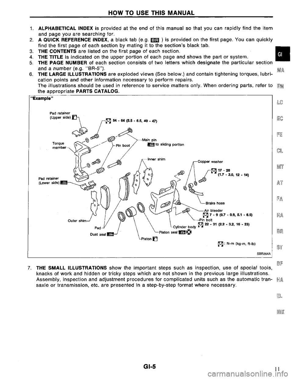 NISSAN PRIMERA 1994  Service Repair Manual 11 