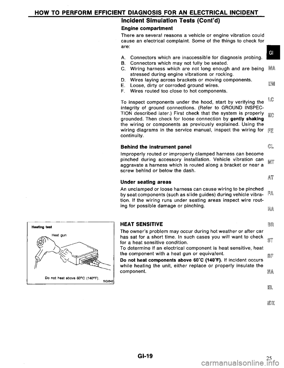 NISSAN PRIMERA 1994 Service Repair Manual 25 NISSAN PRIMERA 1994 Service Repair Manual 25