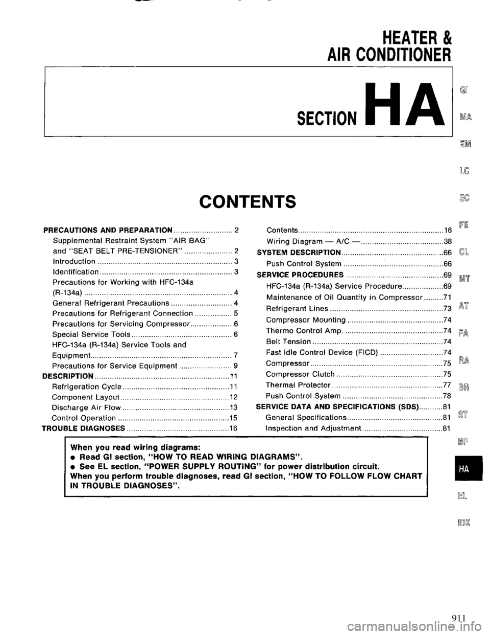 NISSAN PRIMERA 1994 Service Repair Manual 911 NISSAN PRIMERA 1994 Service Repair Manual 911