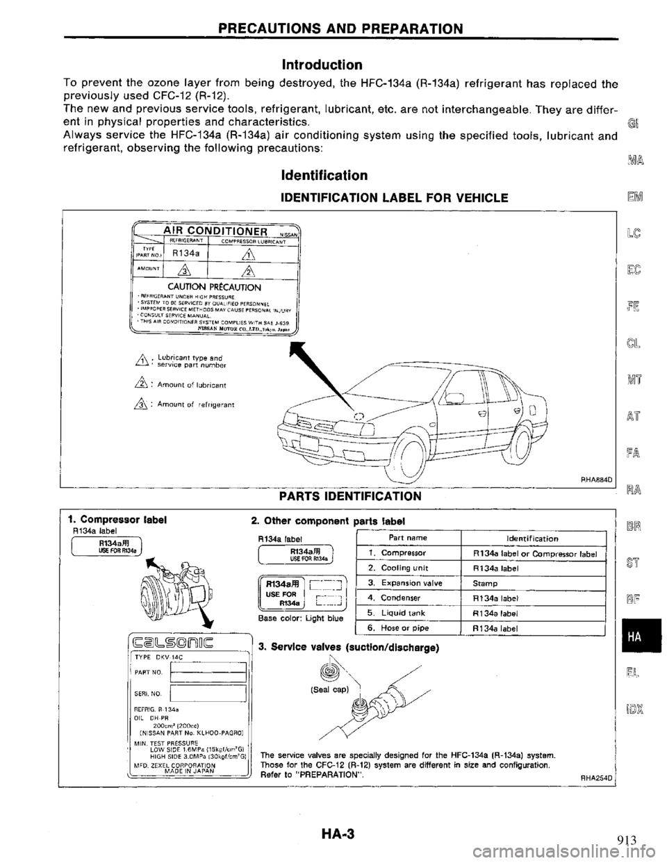 NISSAN PRIMERA 1994 Service Repair Manual 913 NISSAN PRIMERA 1994 Service Repair Manual 913