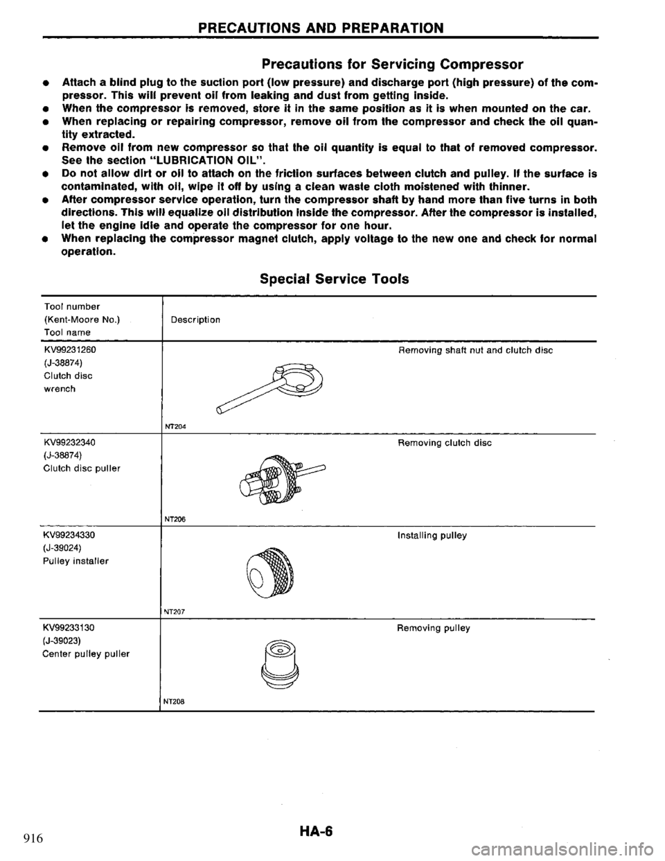 NISSAN PRIMERA 1994 Service Repair Manual 916 NISSAN PRIMERA 1994 Service Repair Manual 916