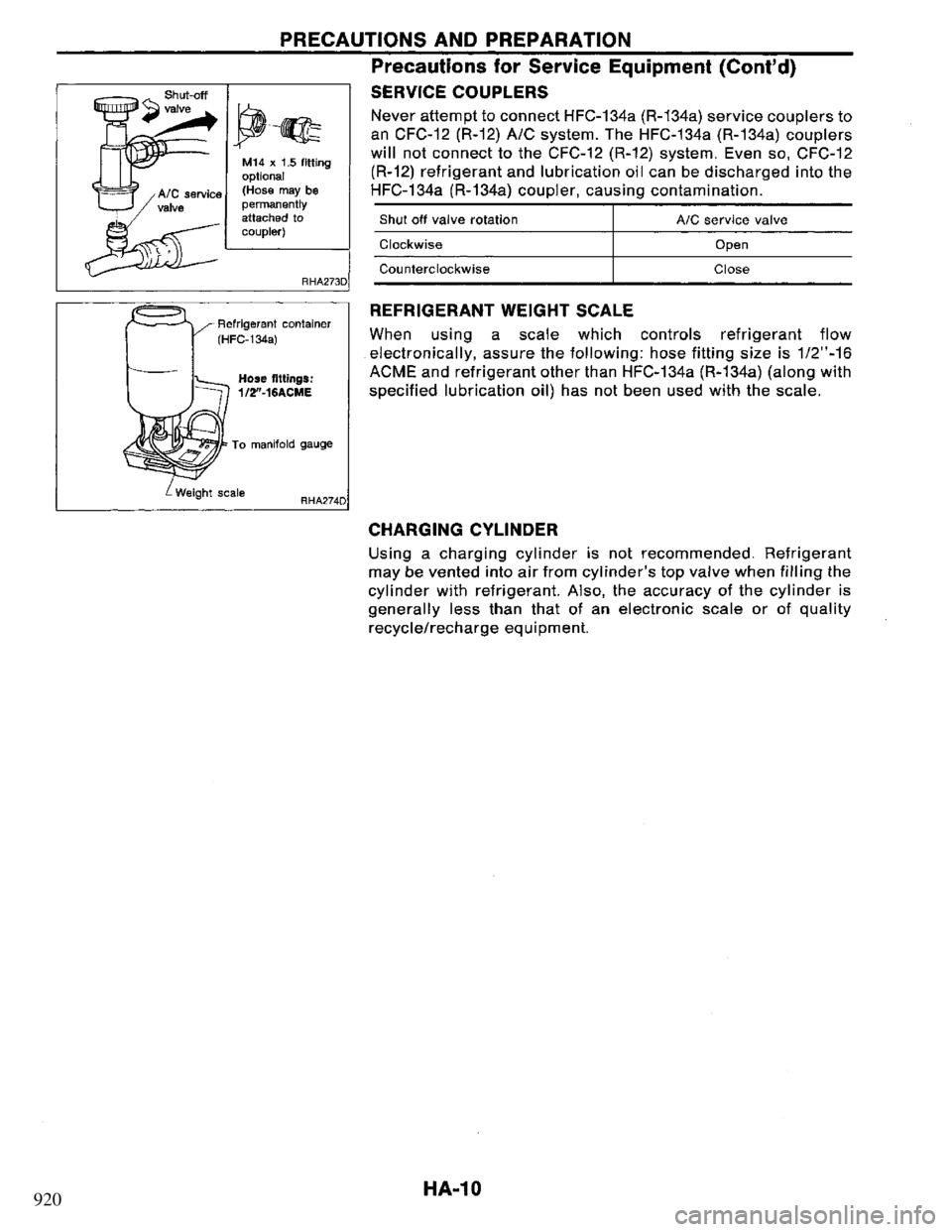 NISSAN PRIMERA 1994 Service Repair Manual 920 NISSAN PRIMERA 1994 Service Repair Manual 920