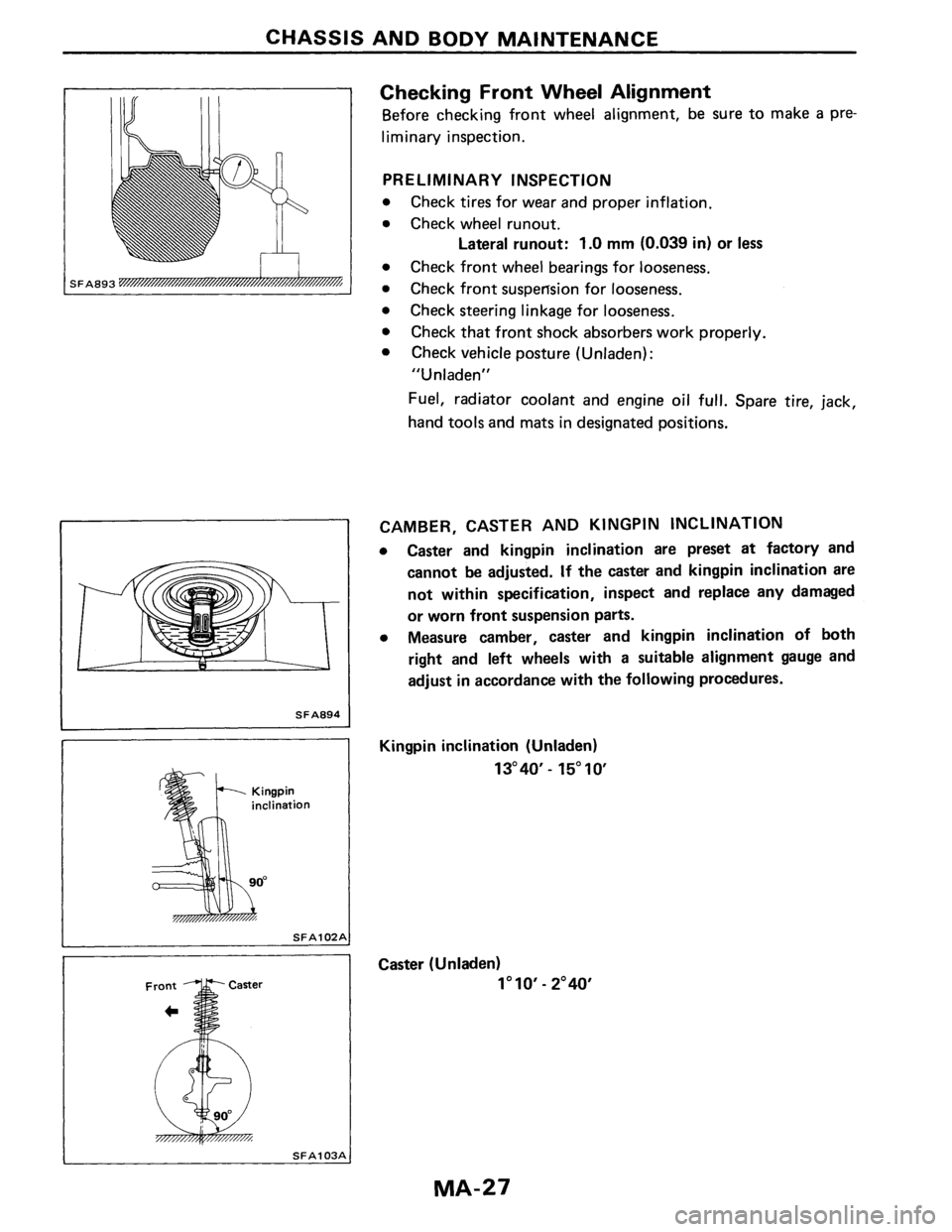 NISSAN PULSAR 1986 Workshop Manual NISSAN PULSAR 1986 Workshop Manual