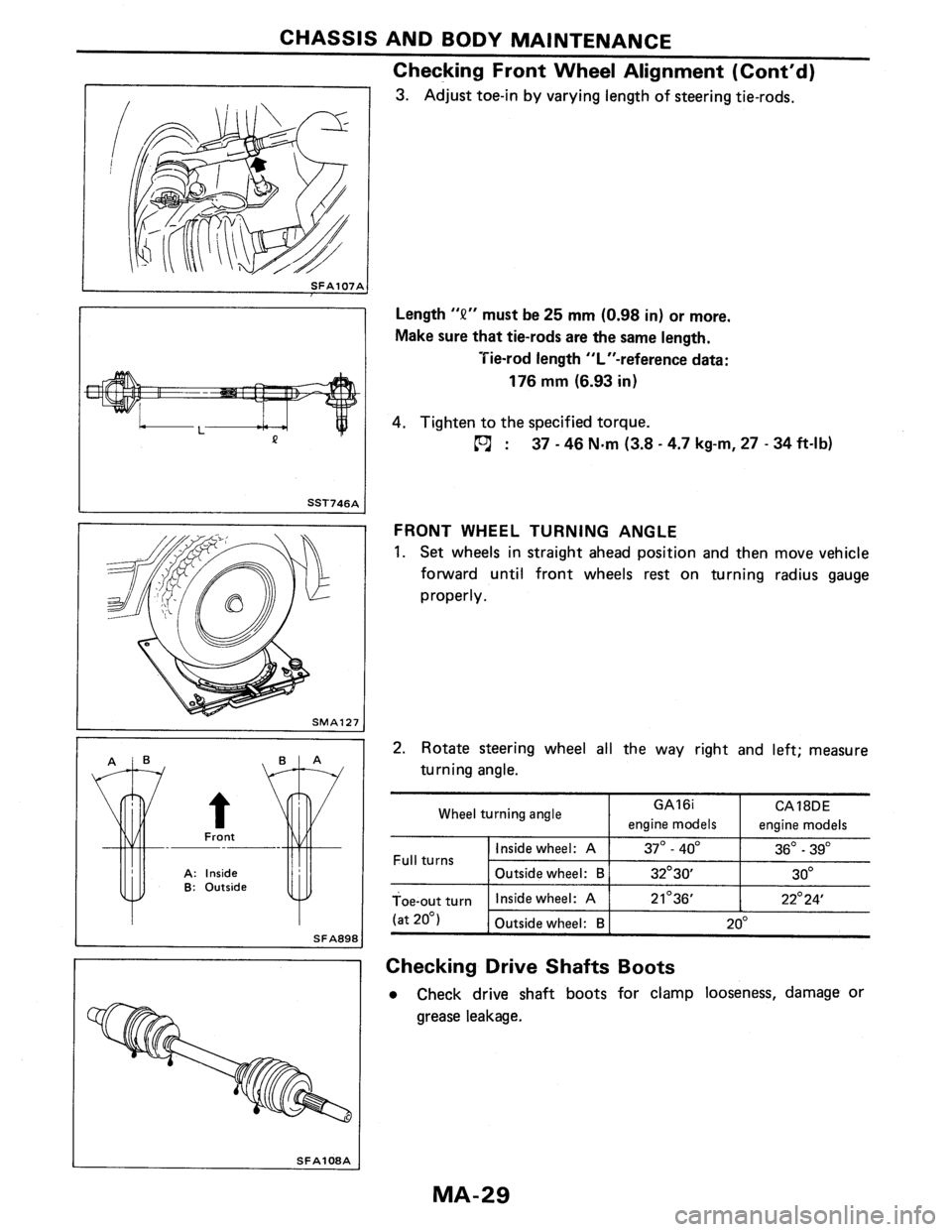 NISSAN PULSAR 1986 Workshop Manual NISSAN PULSAR 1986 Workshop Manual