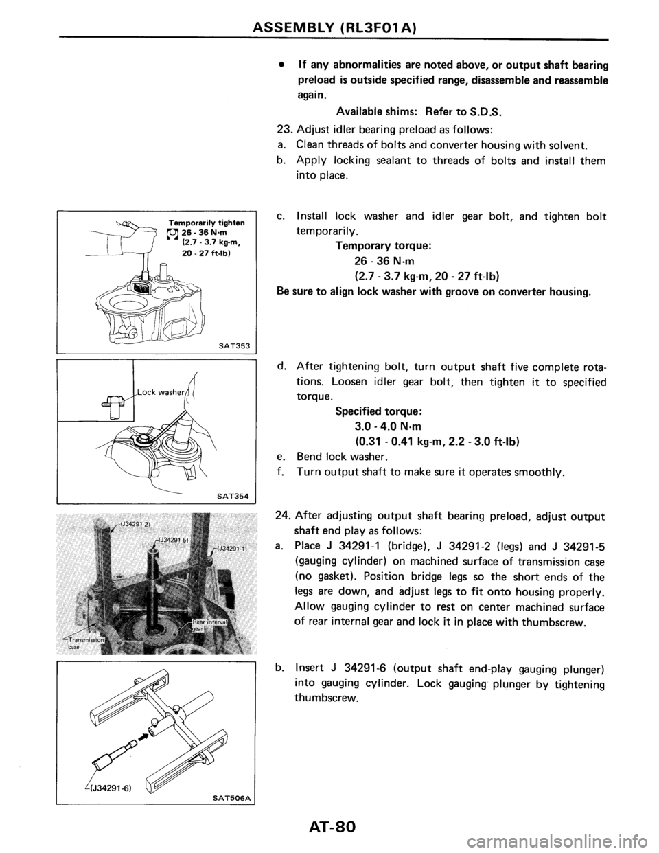 NISSAN PULSAR 1986 Service Manual NISSAN PULSAR 1986 Service Manual