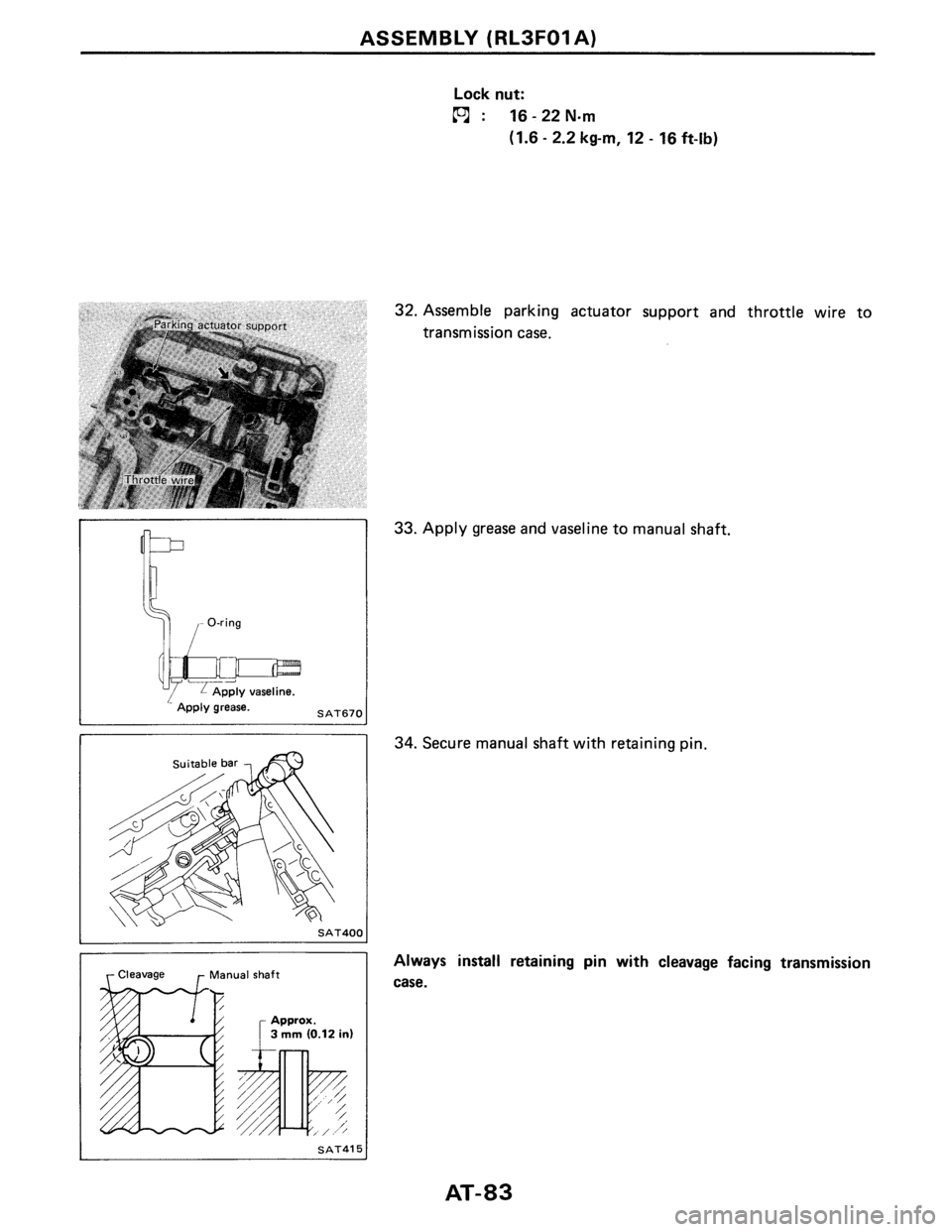 NISSAN PULSAR 1986 Service Manual NISSAN PULSAR 1986 Service Manual
