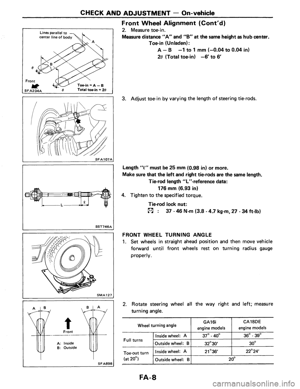 NISSAN PULSAR 1986 Service Manual NISSAN PULSAR 1986 Service Manual