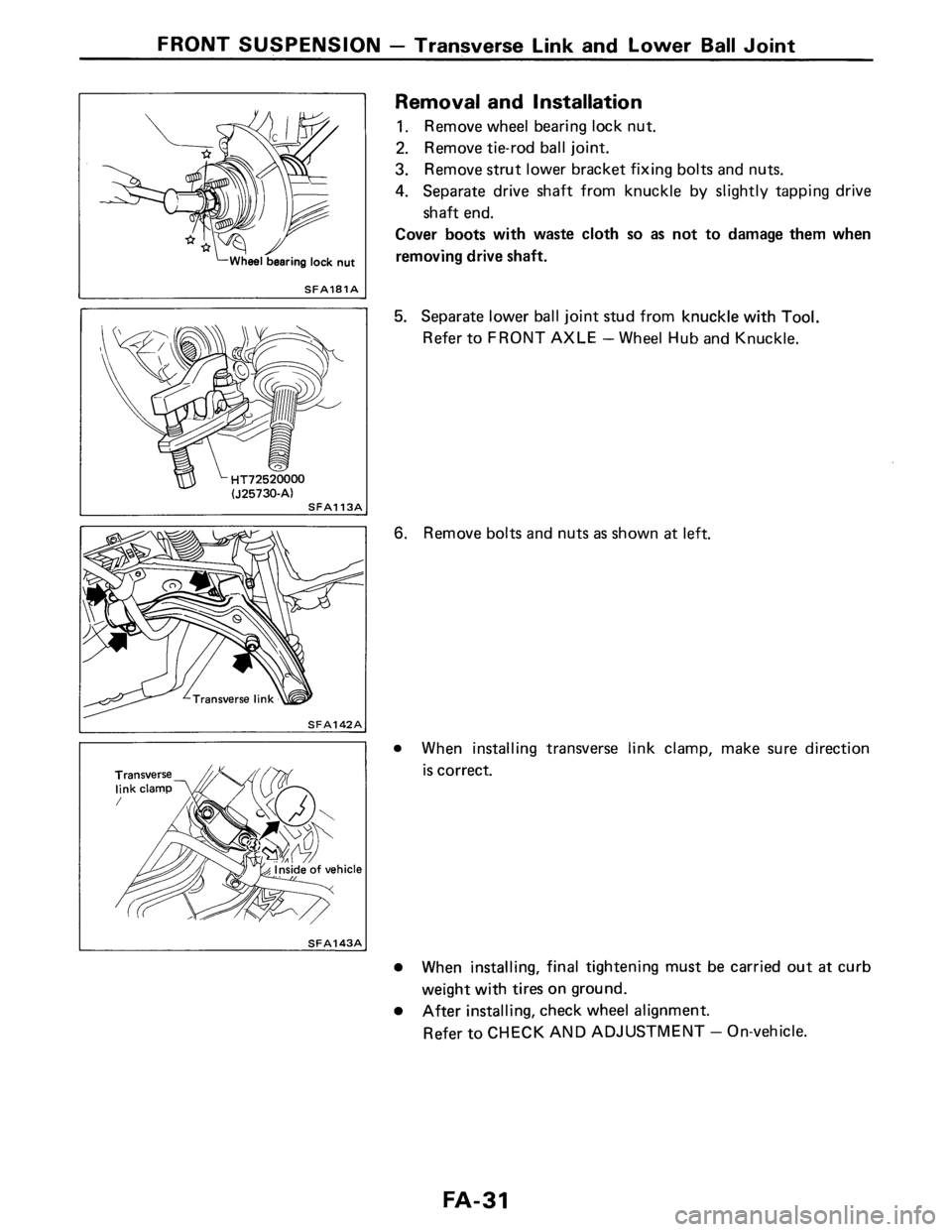 NISSAN PULSAR 1986 Service Manual NISSAN PULSAR 1986 Service Manual