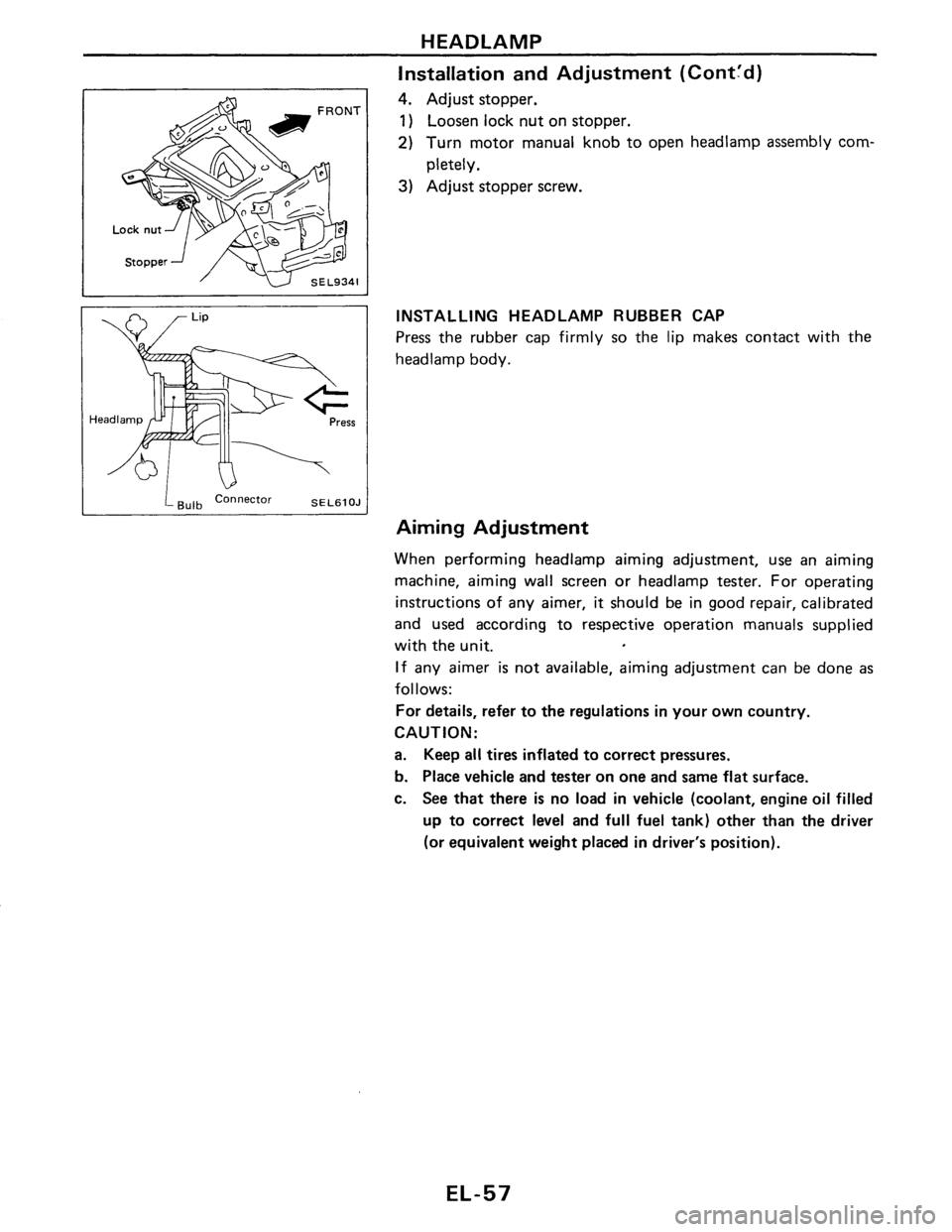 NISSAN PULSAR 1986 Service Manual NISSAN PULSAR 1986 Service Manual