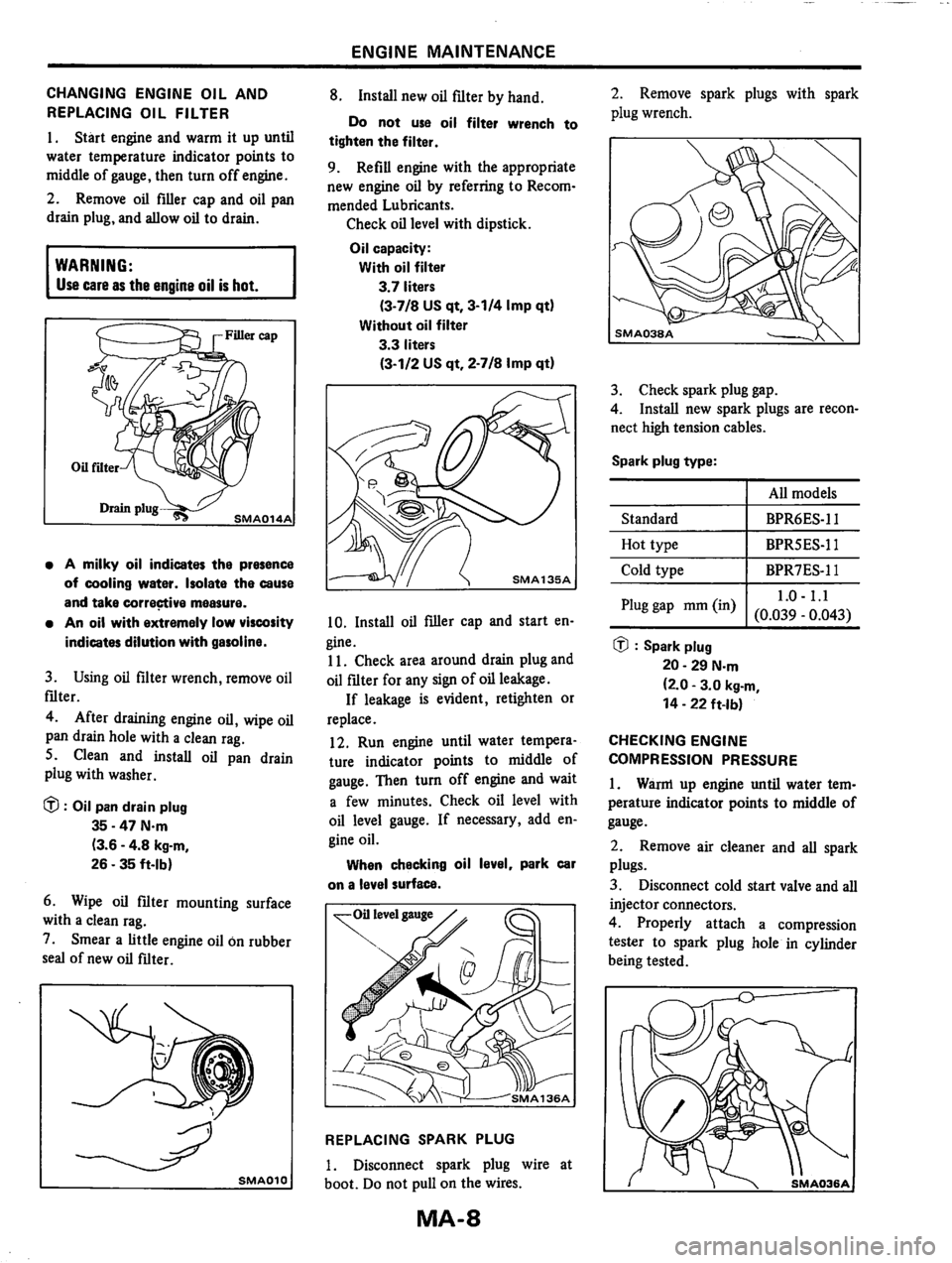 NISSAN PULSAR 1983  Factory Service Manual 