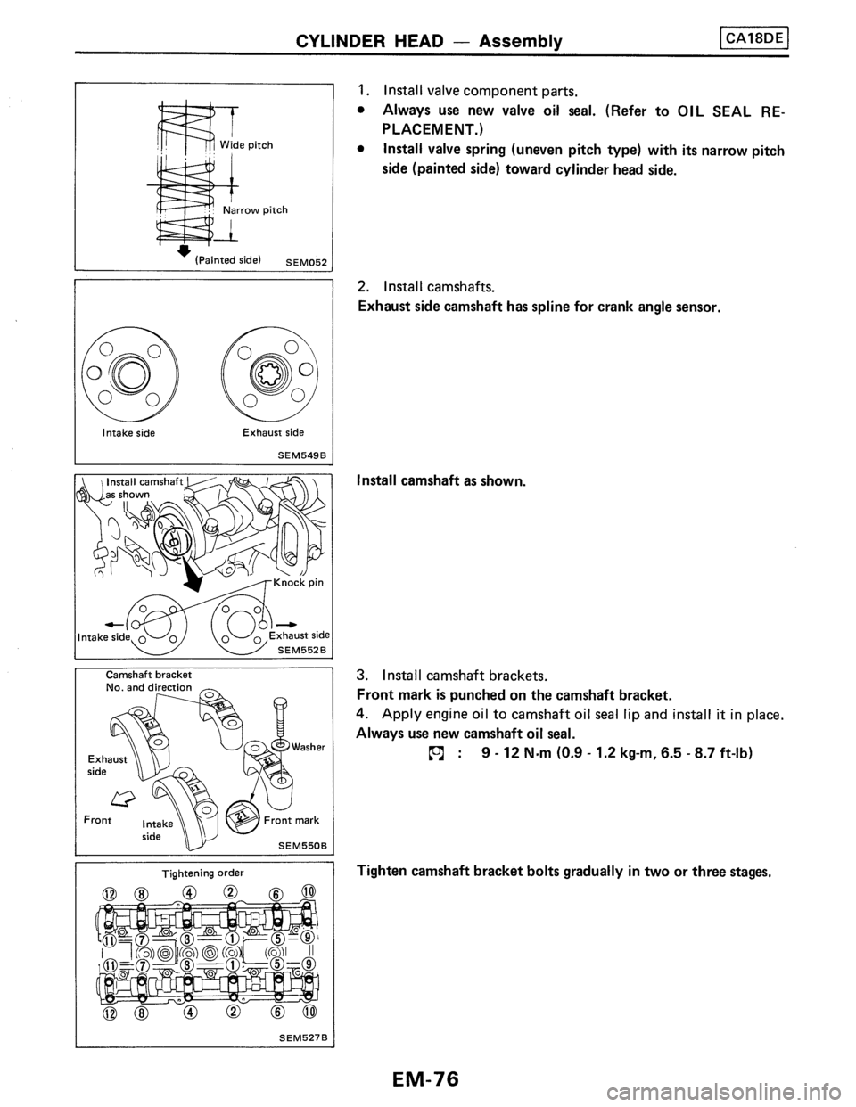 NISSAN PULSAR 1989 Factory Service Manual NISSAN PULSAR 1989 Factory Service Manual