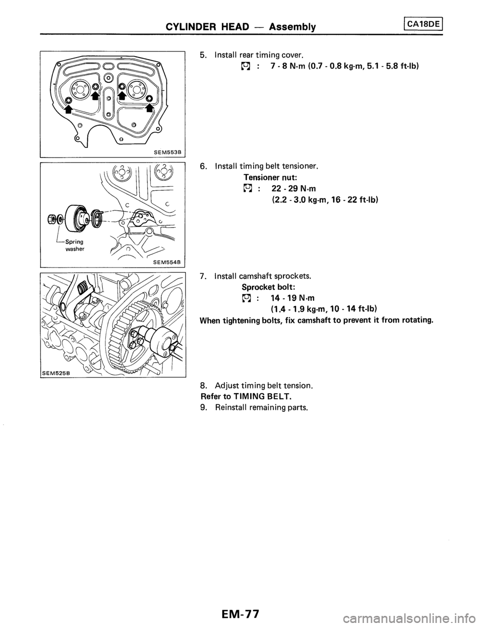 NISSAN PULSAR 1989 Factory Service Manual NISSAN PULSAR 1989 Factory Service Manual
