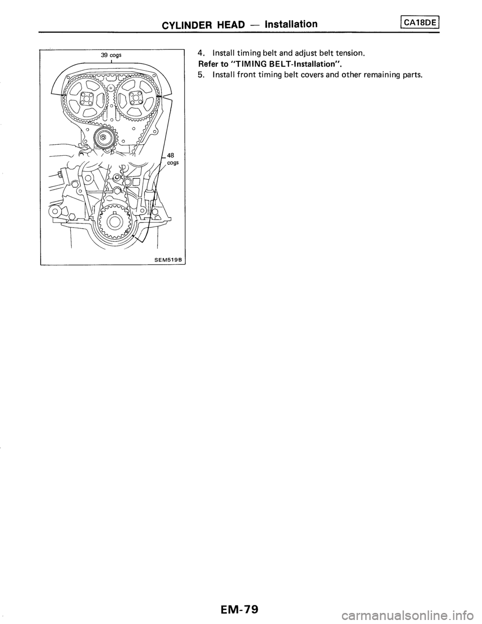 NISSAN PULSAR 1989 Factory Service Manual NISSAN PULSAR 1989 Factory Service Manual