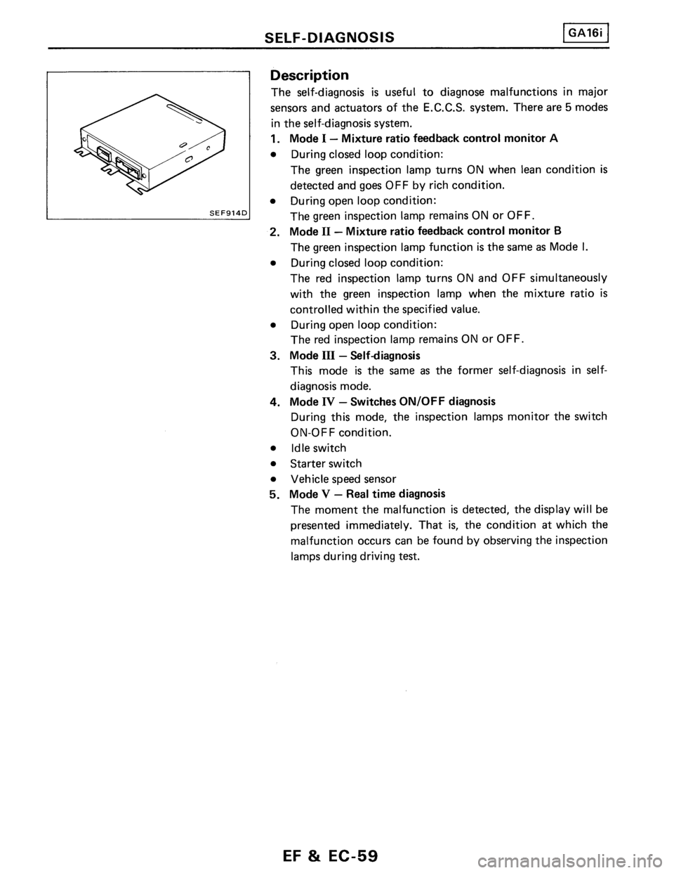 NISSAN PULSAR 1989 Factory Service Manual NISSAN PULSAR 1989 Factory Service Manual