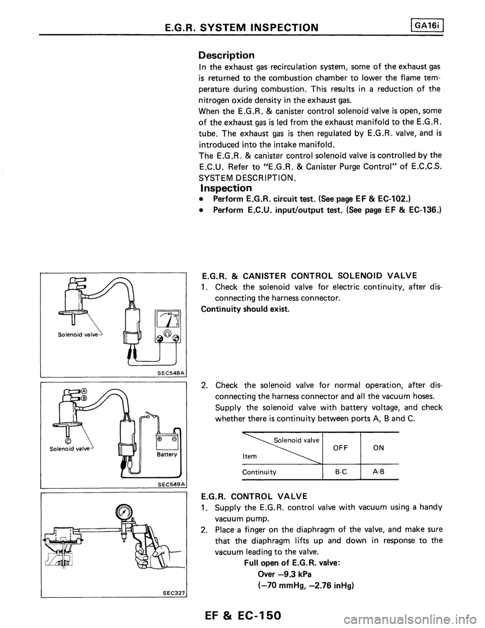 NISSAN PULSAR 1989  Factory Service Manual 