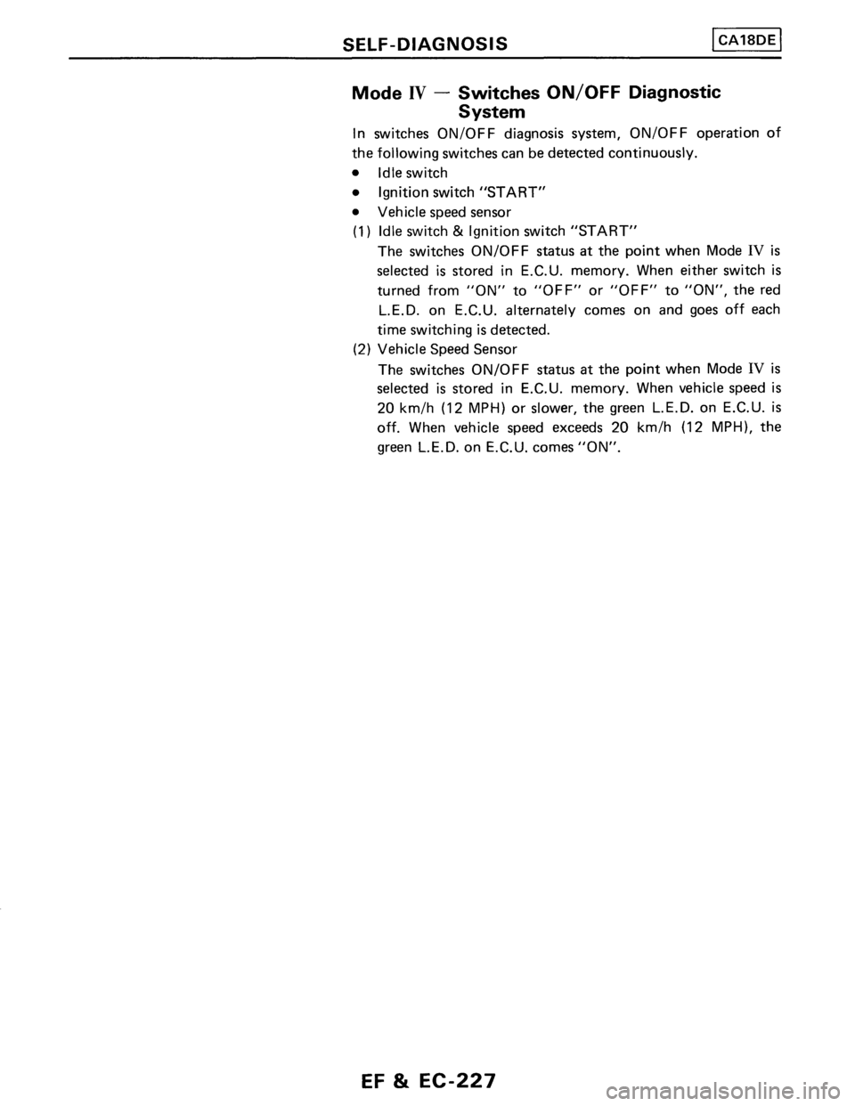 NISSAN PULSAR 1989  Factory Service Manual 