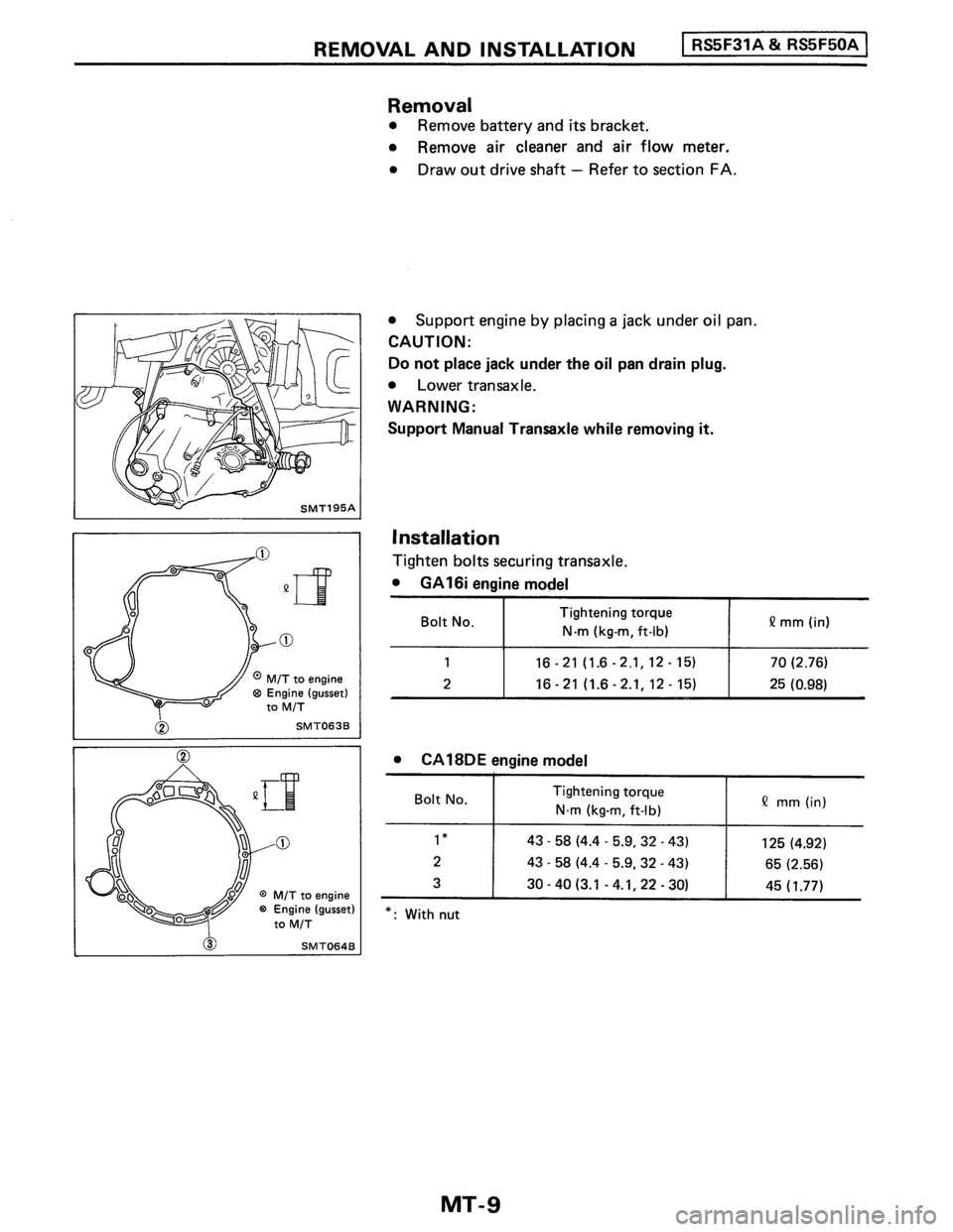 NISSAN PULSAR 1989  Factory Service Manual 