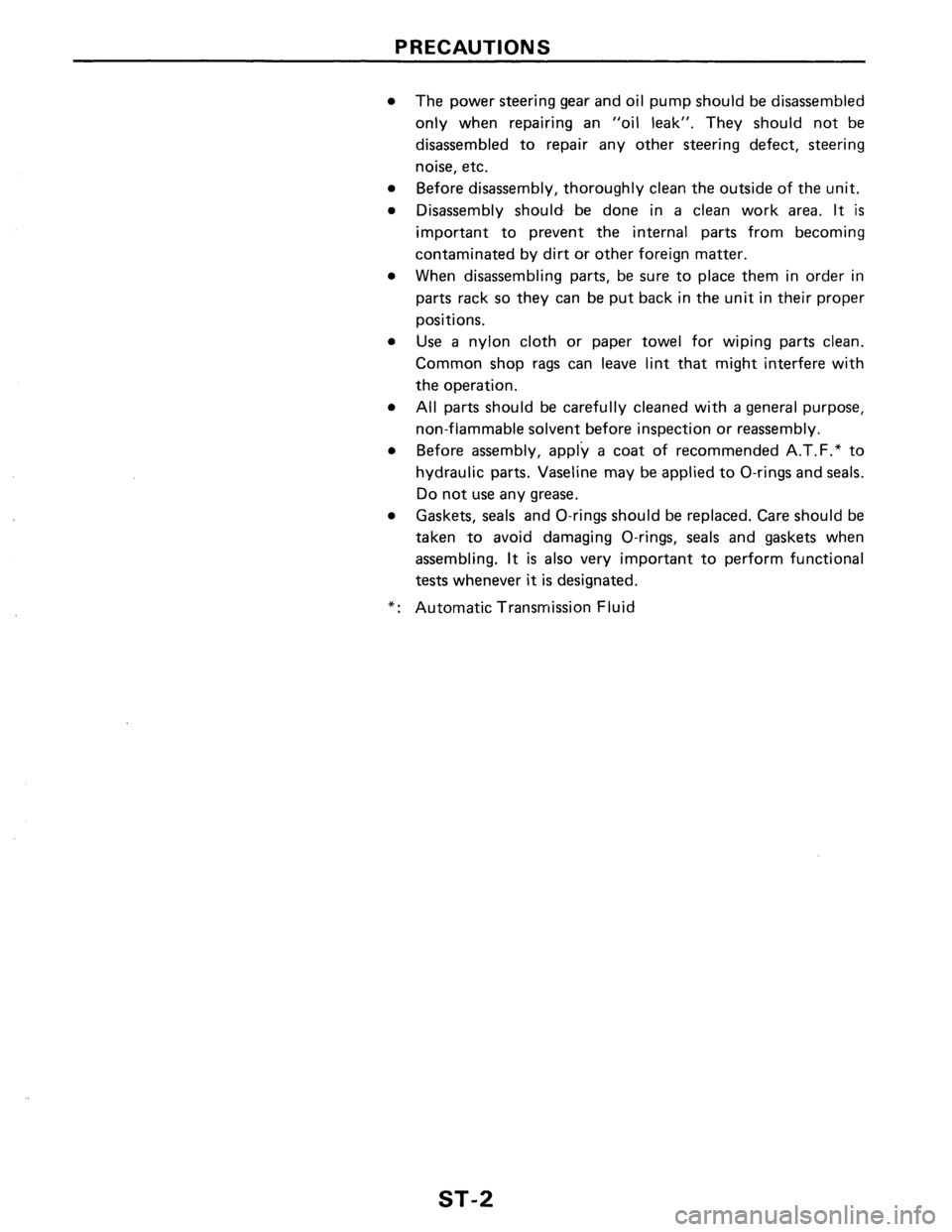 NISSAN PULSAR 1989 Factory Service Manual NISSAN PULSAR 1989 Factory Service Manual
