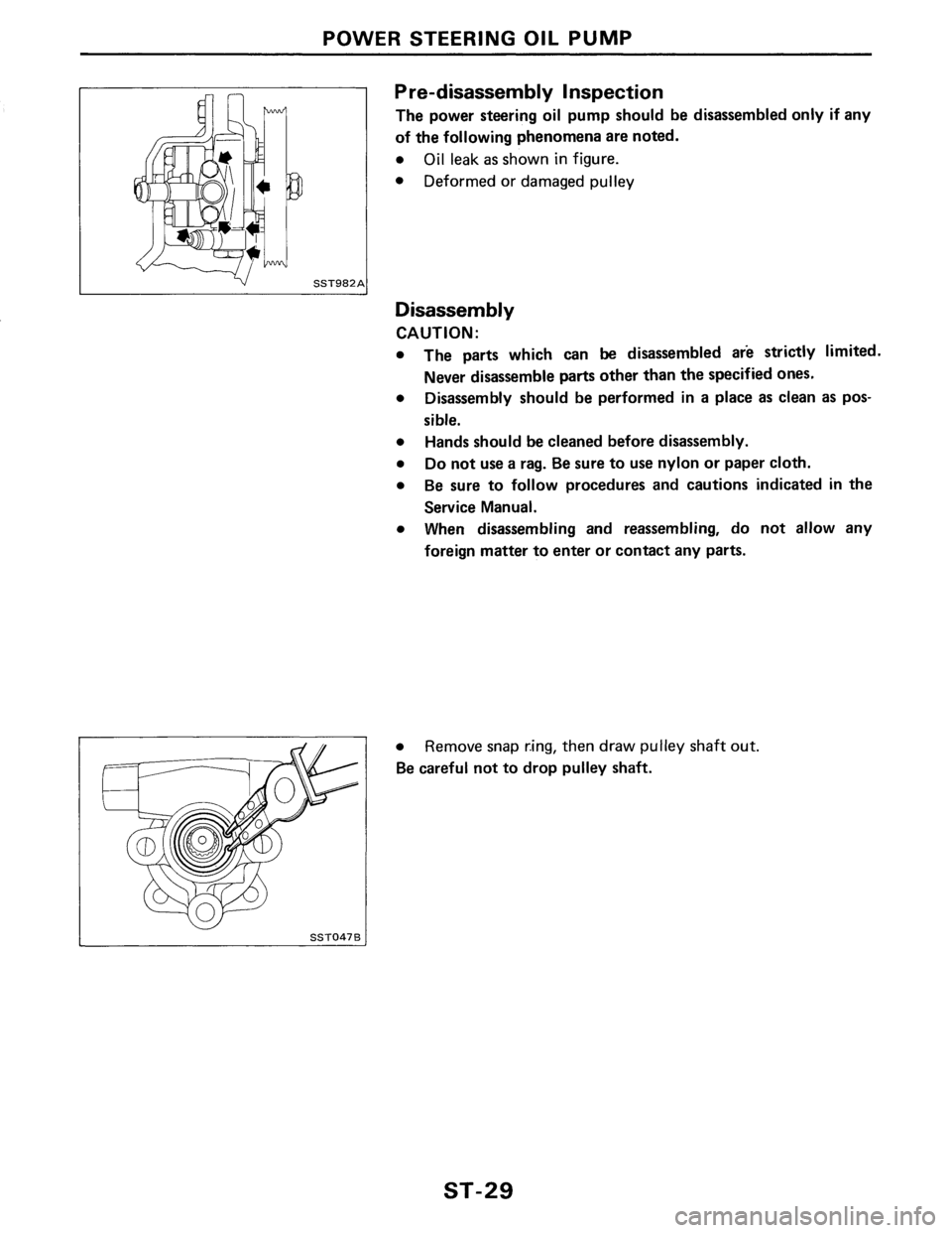 NISSAN PULSAR 1989 Factory Service Manual NISSAN PULSAR 1989 Factory Service Manual