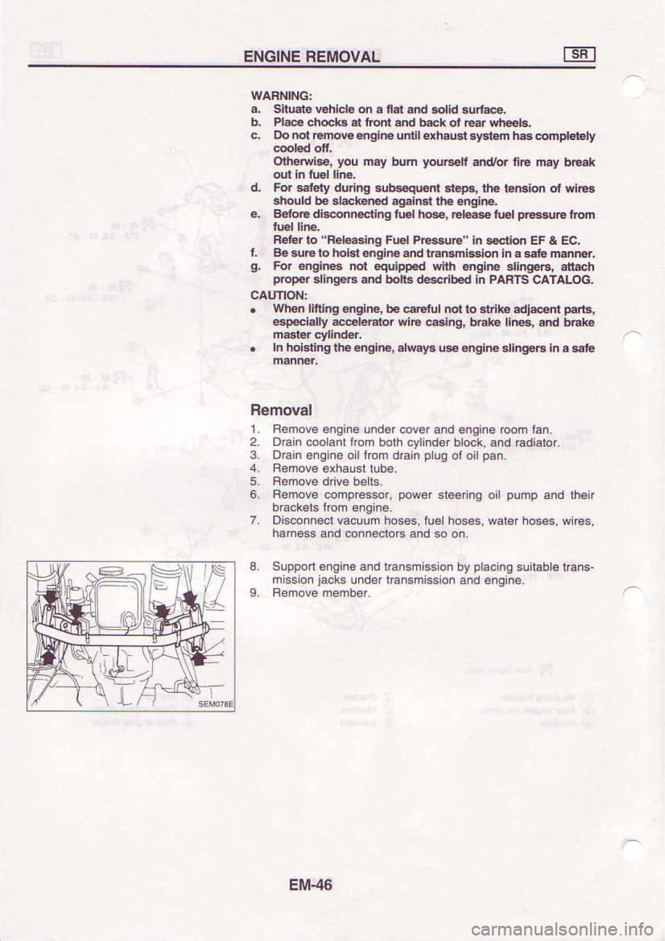 NISSAN SERENA 1992 Service Manual NISSAN SERENA 1992 Service Manual