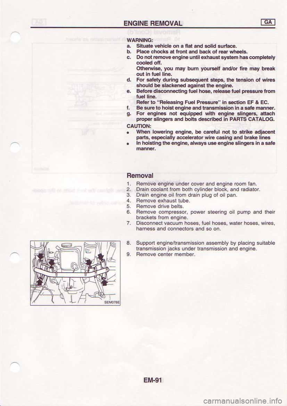 NISSAN SERENA 1992 Service Manual NISSAN SERENA 1992 Service Manual
