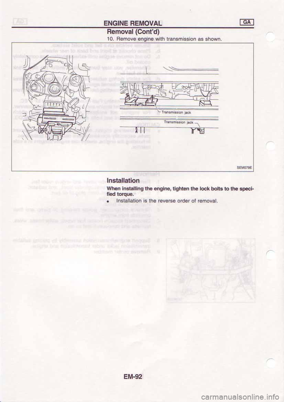 NISSAN SERENA 1992 Service Manual NISSAN SERENA 1992 Service Manual
