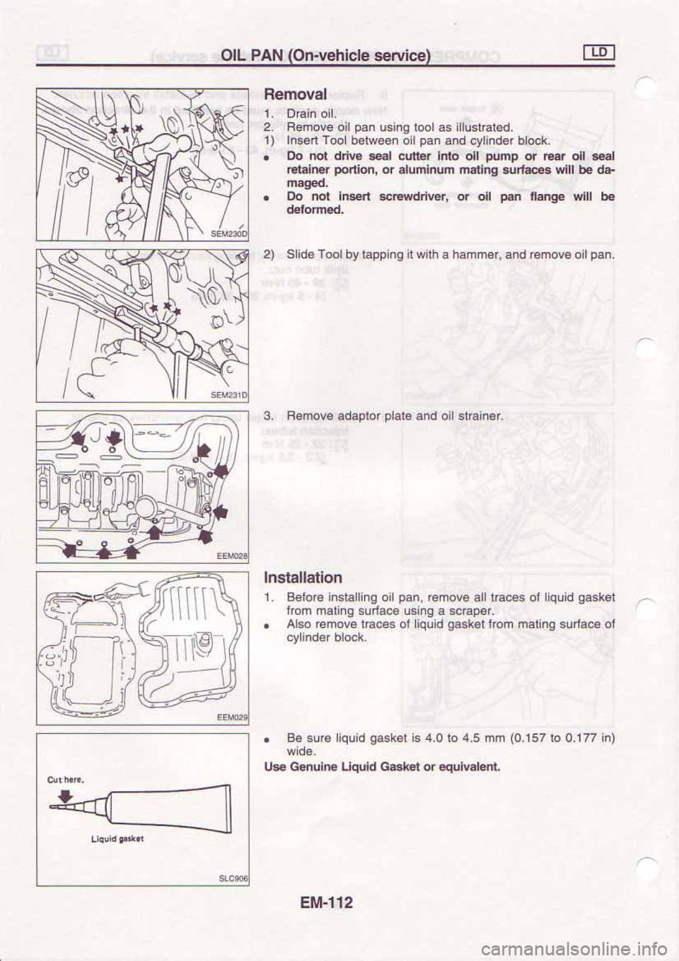 NISSAN SERENA 1992  Service Manual 