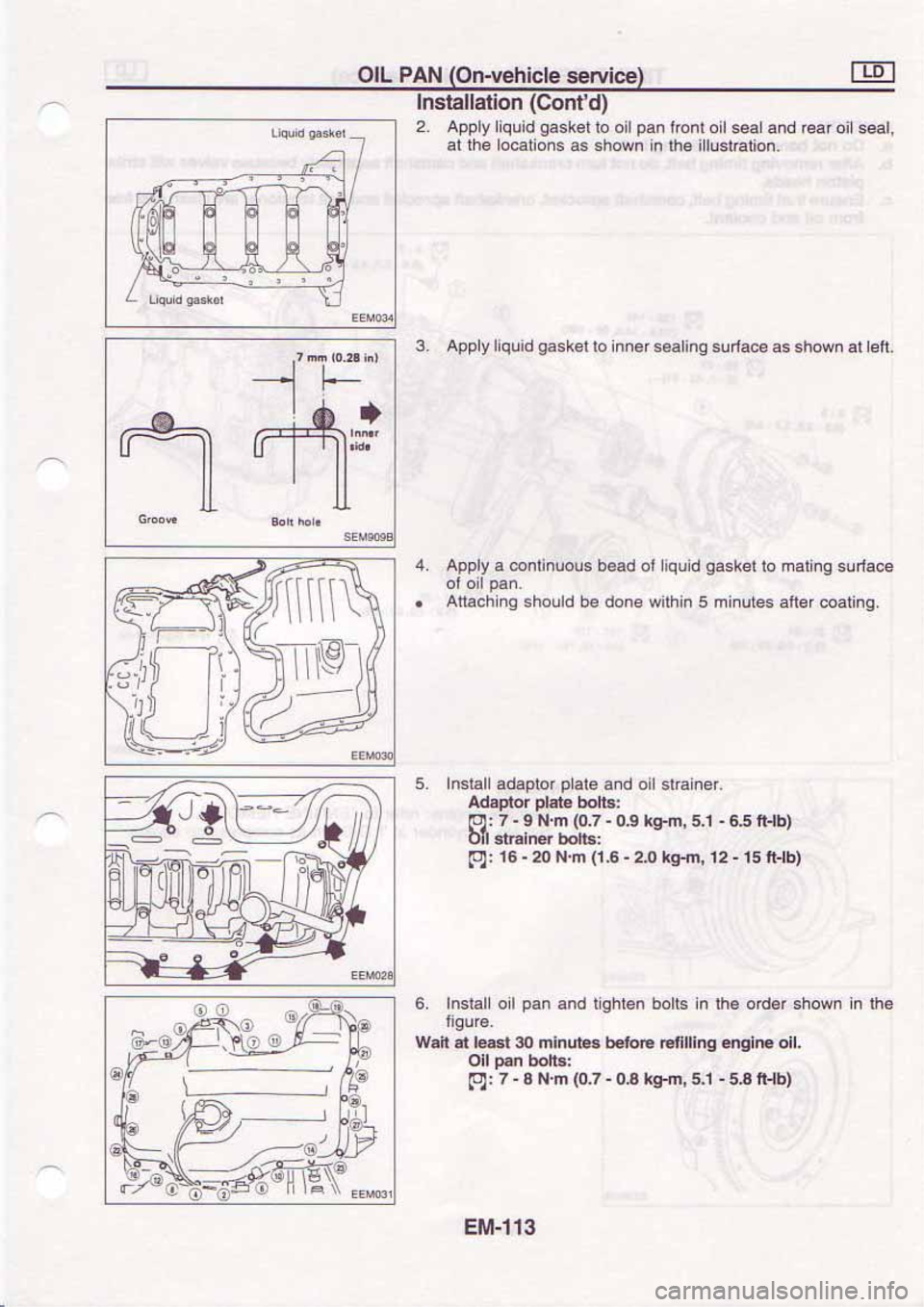 NISSAN SERENA 1992  Service Manual 