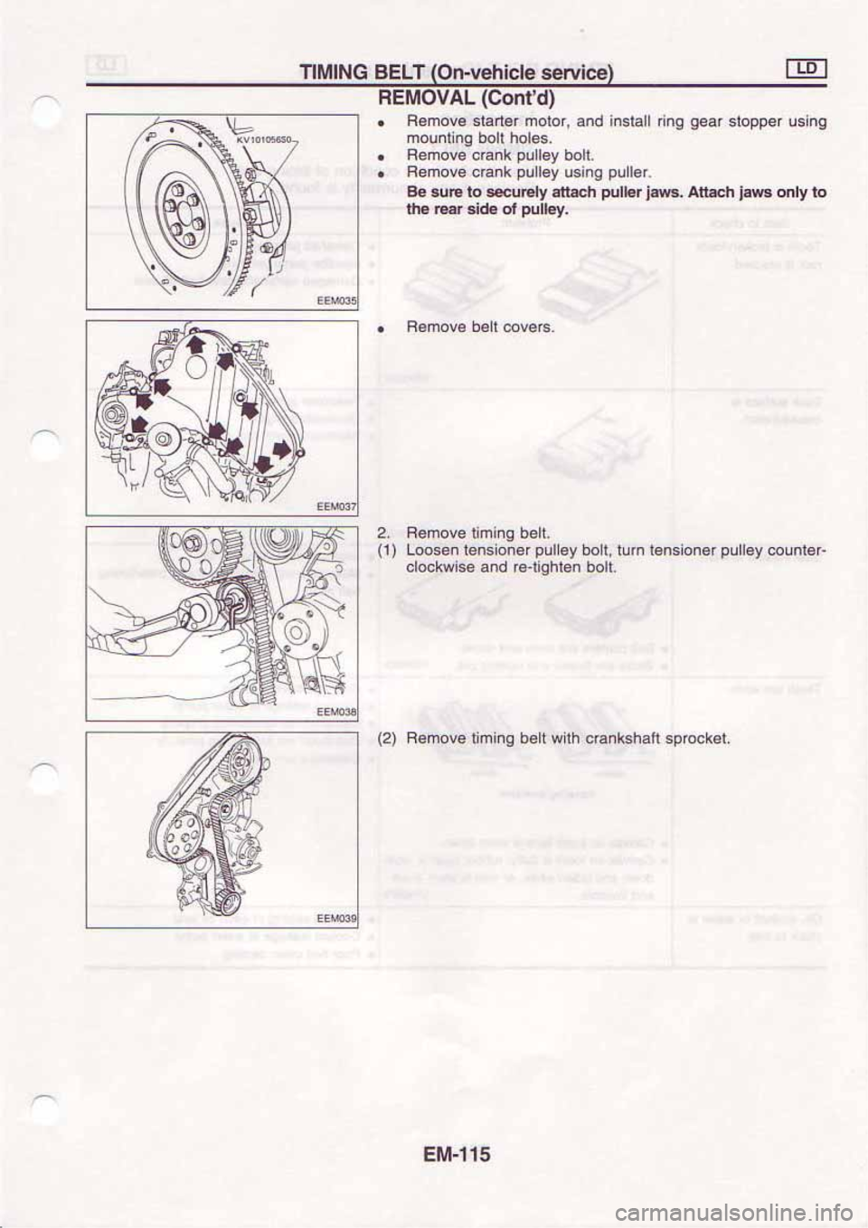 NISSAN SERENA 1992  Service Manual 