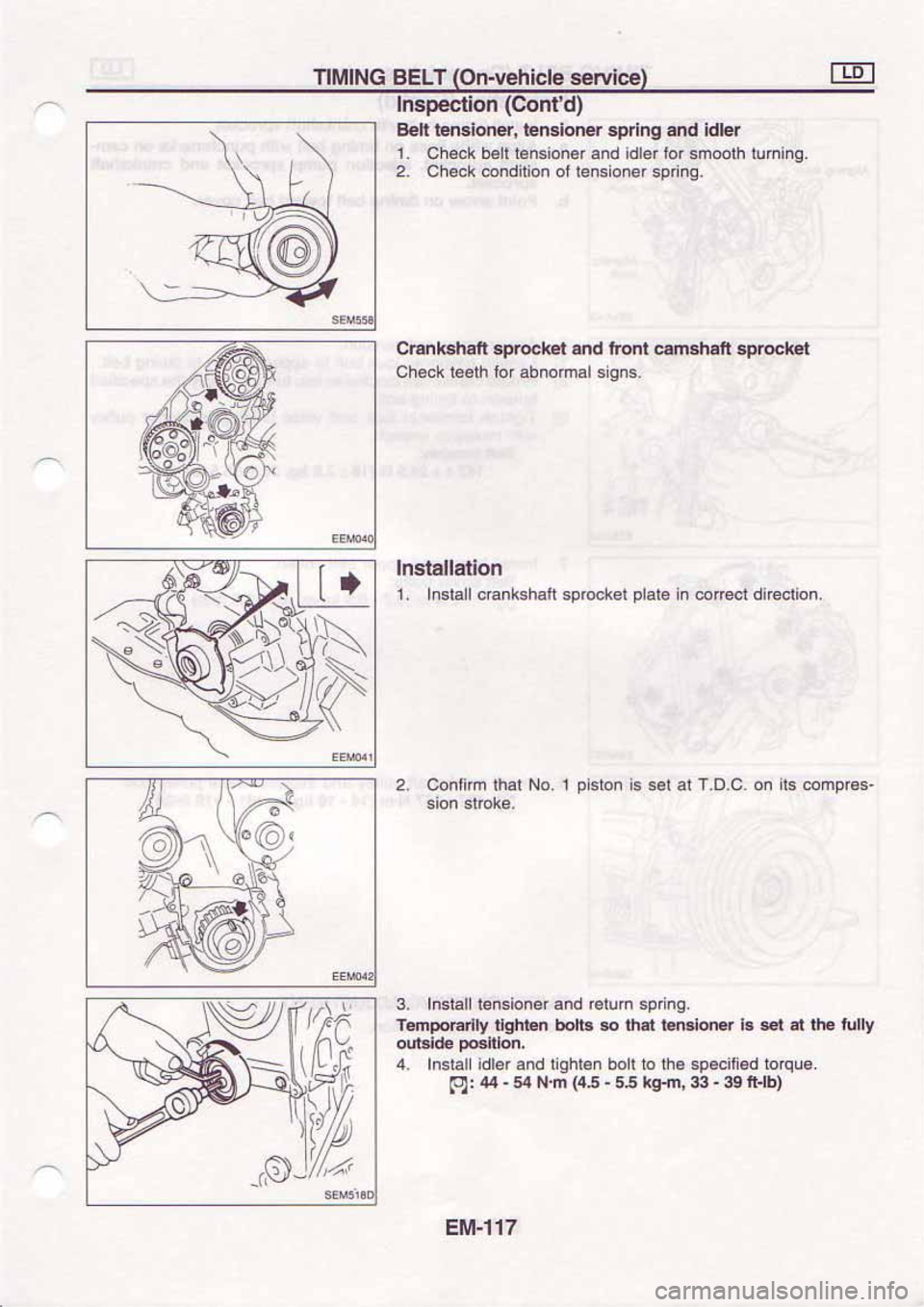 NISSAN SERENA 1992  Service Manual 