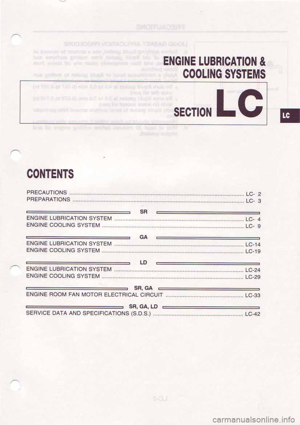 NISSAN SERENA 1992 Service Manual NISSAN SERENA 1992 Service Manual