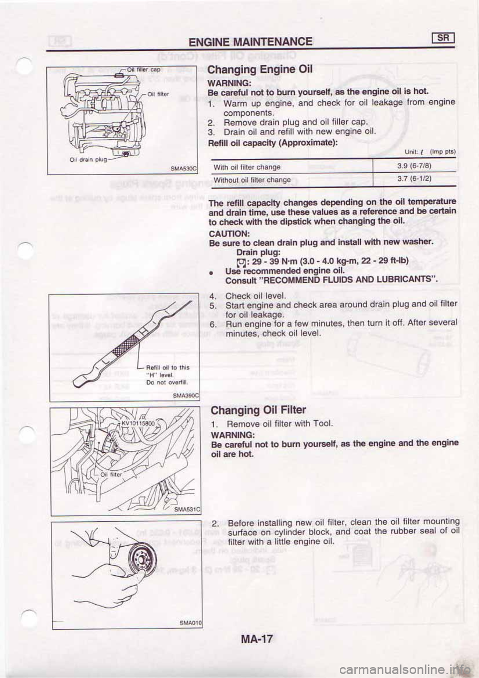 NISSAN SERENA 1992 Workshop Manual 