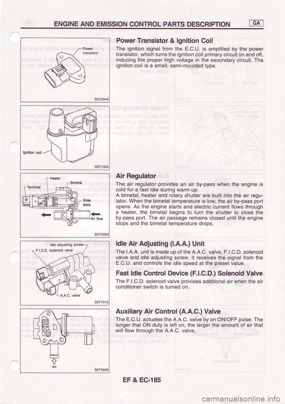 NISSAN SERENA 1992 Service Manual NISSAN SERENA 1992 Service Manual