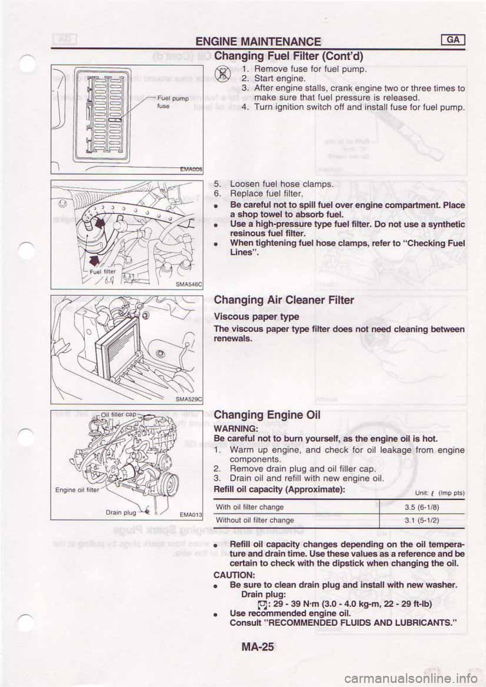 NISSAN SERENA 1992 Workshop Manual NISSAN SERENA 1992 Workshop Manual