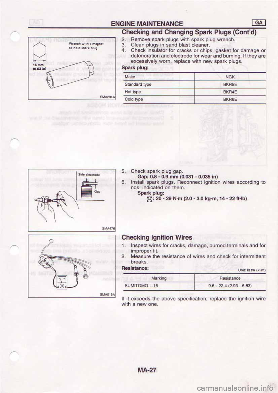NISSAN SERENA 1992 Workshop Manual NISSAN SERENA 1992 Workshop Manual