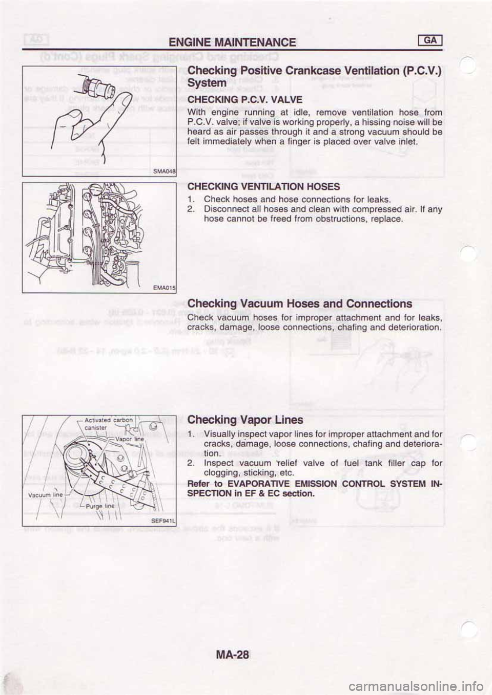 NISSAN SERENA 1992 Workshop Manual NISSAN SERENA 1992 Workshop Manual