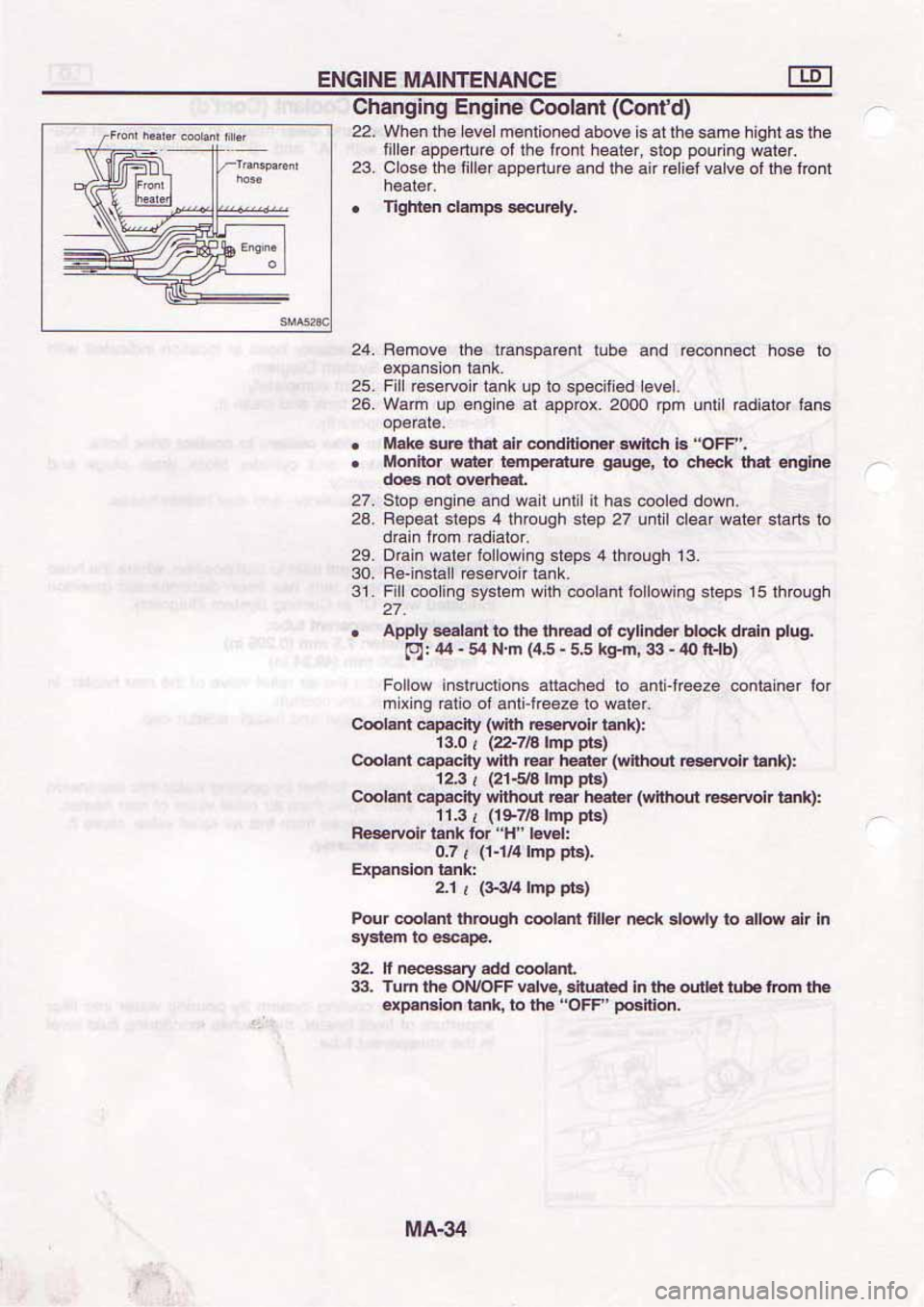 NISSAN SERENA 1992 Repair Manual NISSAN SERENA 1992 Repair Manual