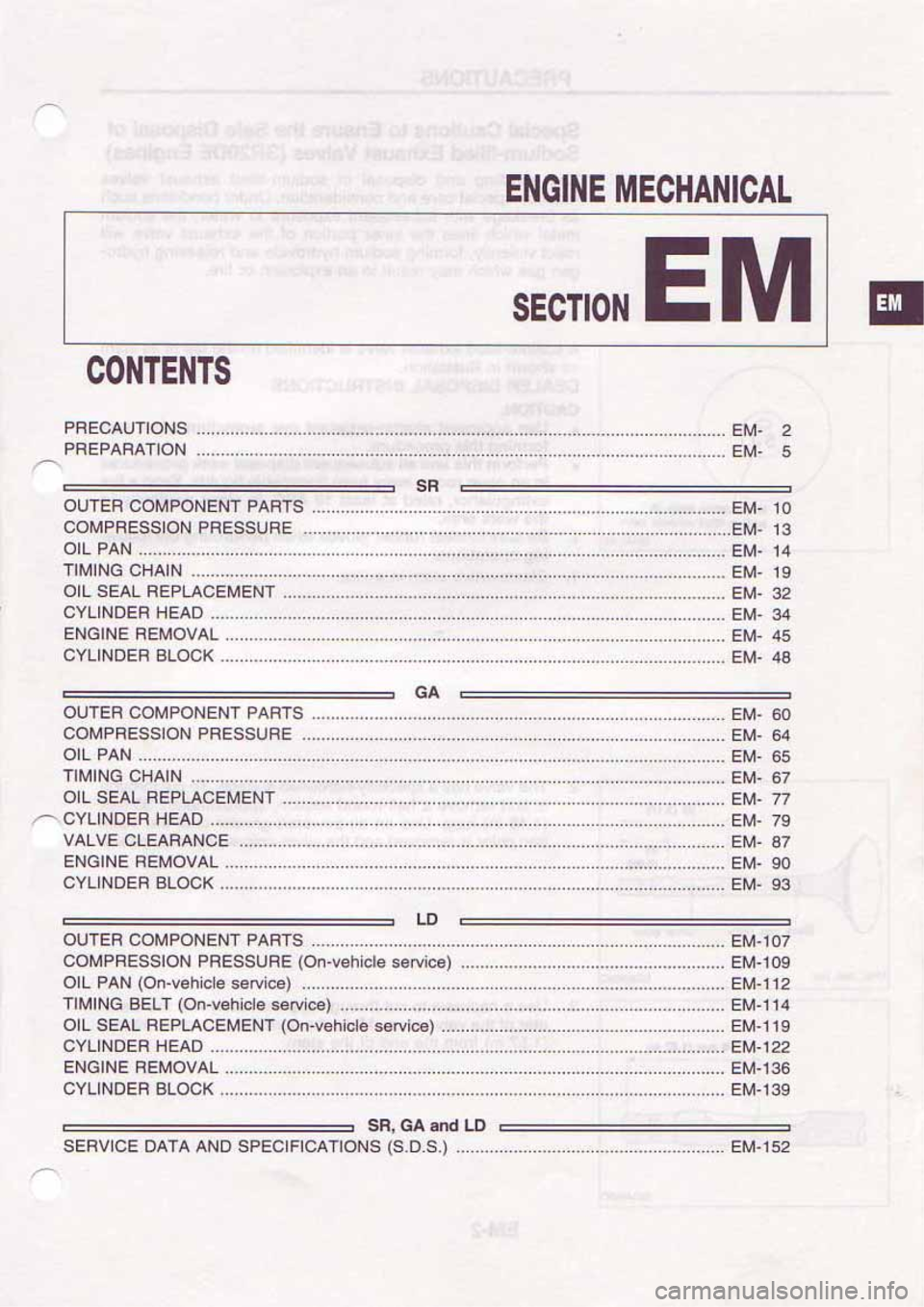 NISSAN SERENA 1992 Manual Online NISSAN SERENA 1992 Manual Online