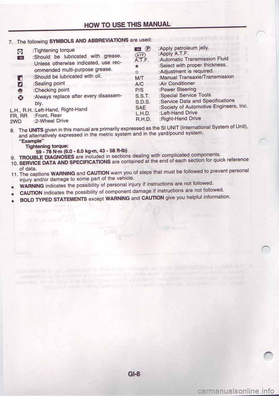 NISSAN SERENA 1992 Service Manual NISSAN SERENA 1992 Service Manual