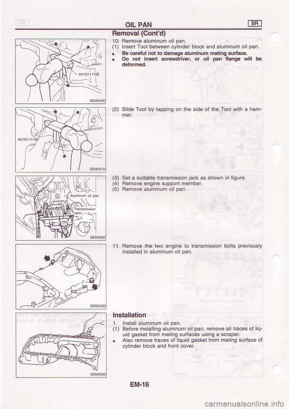 NISSAN SERENA 1992 Owners Manual NISSAN SERENA 1992 Owners Manual