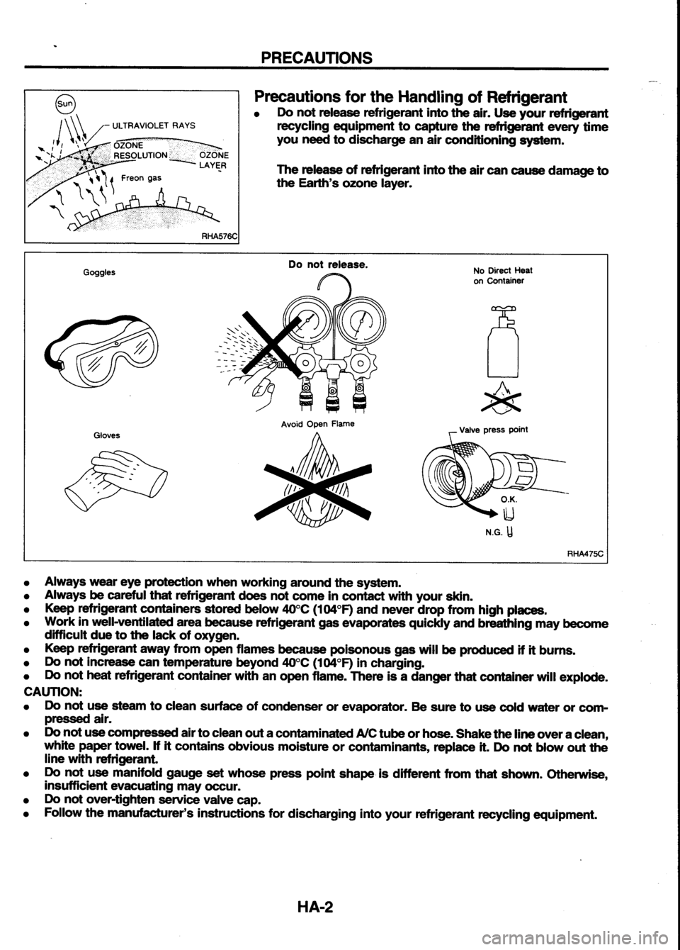NISSAN SERENA 1993  Service Repair Manual 