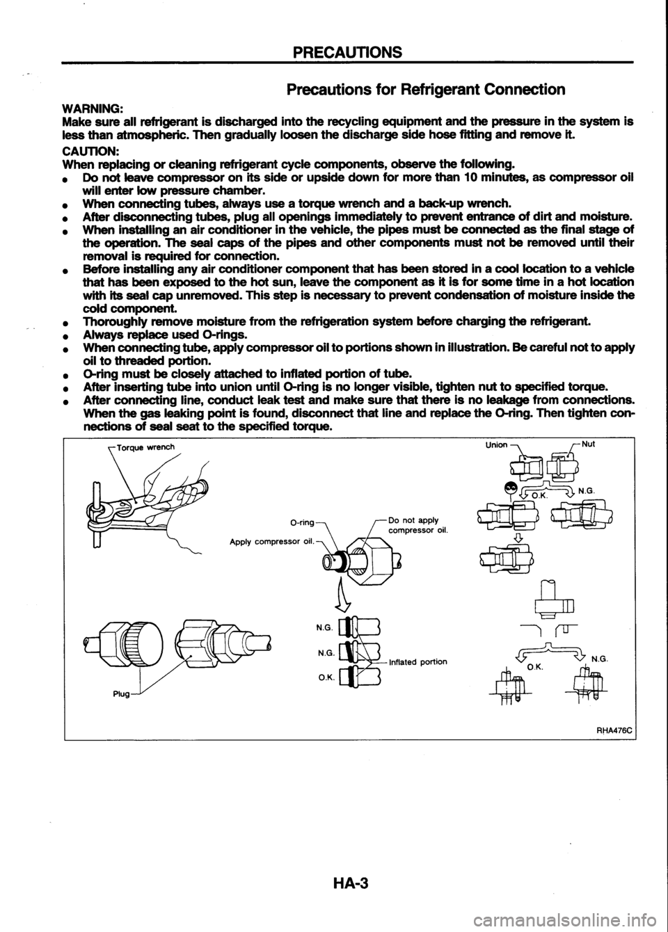 NISSAN SERENA 1993  Service Repair Manual 