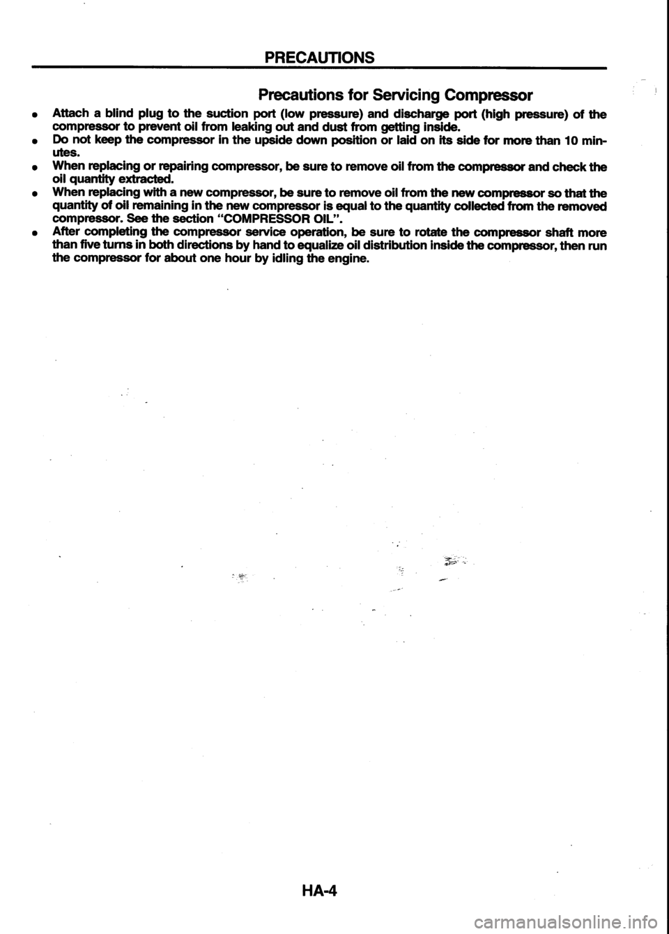 NISSAN SERENA 1993  Service Repair Manual 