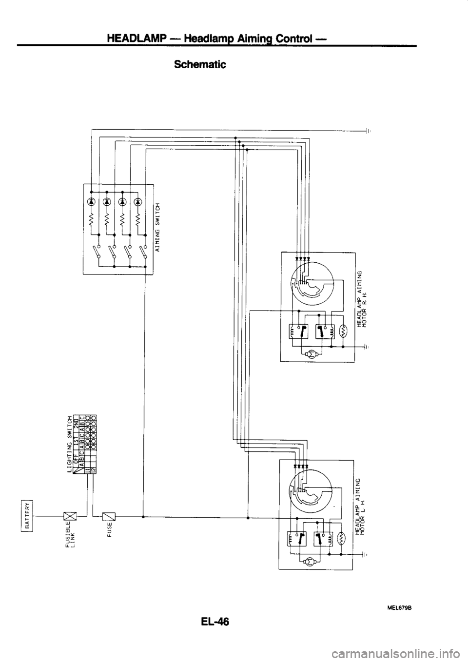 NISSAN SERENA 1993 Service Repair Manual HEADLAMP
-
Headlamp Aiming Control-
EL.45 NISSAN SERENA 1993 Service Repair Manual HEADLAMP
-
Headlamp Aiming Control-
EL.45