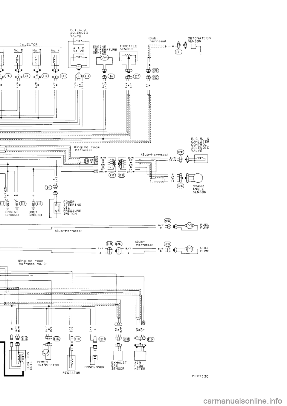 NISSAN SERENA 1993  Service Repair Manual F. 
I C.E
SOLENOl  D
VALVE
]  NJECTOR
--t  -_-_l
Ir  I|   t
rr  t+  l+ t+
;  ari)  ,a- art)  *a* Gi 
" !-
i-.Tr-.n--11-
.:\.:
ll
ll
l
-l  i
Rl @
lHl(tl1)
Tt- TEIlPERAIURE
SENSOR
-@-
L-_  l
l
a
.+  