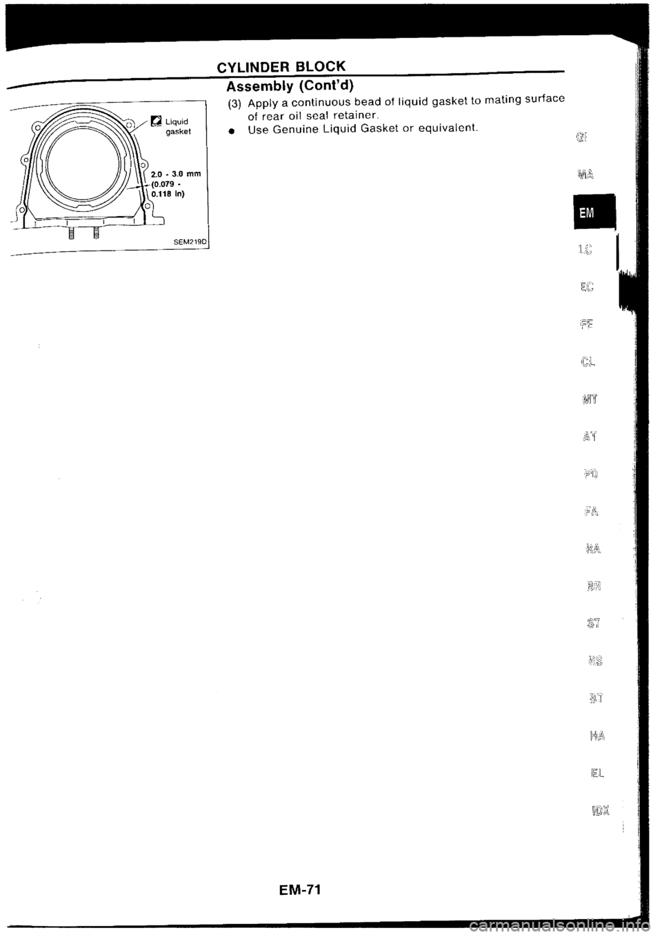 NISSAN SILVIA 1994  Service Repair Manual 