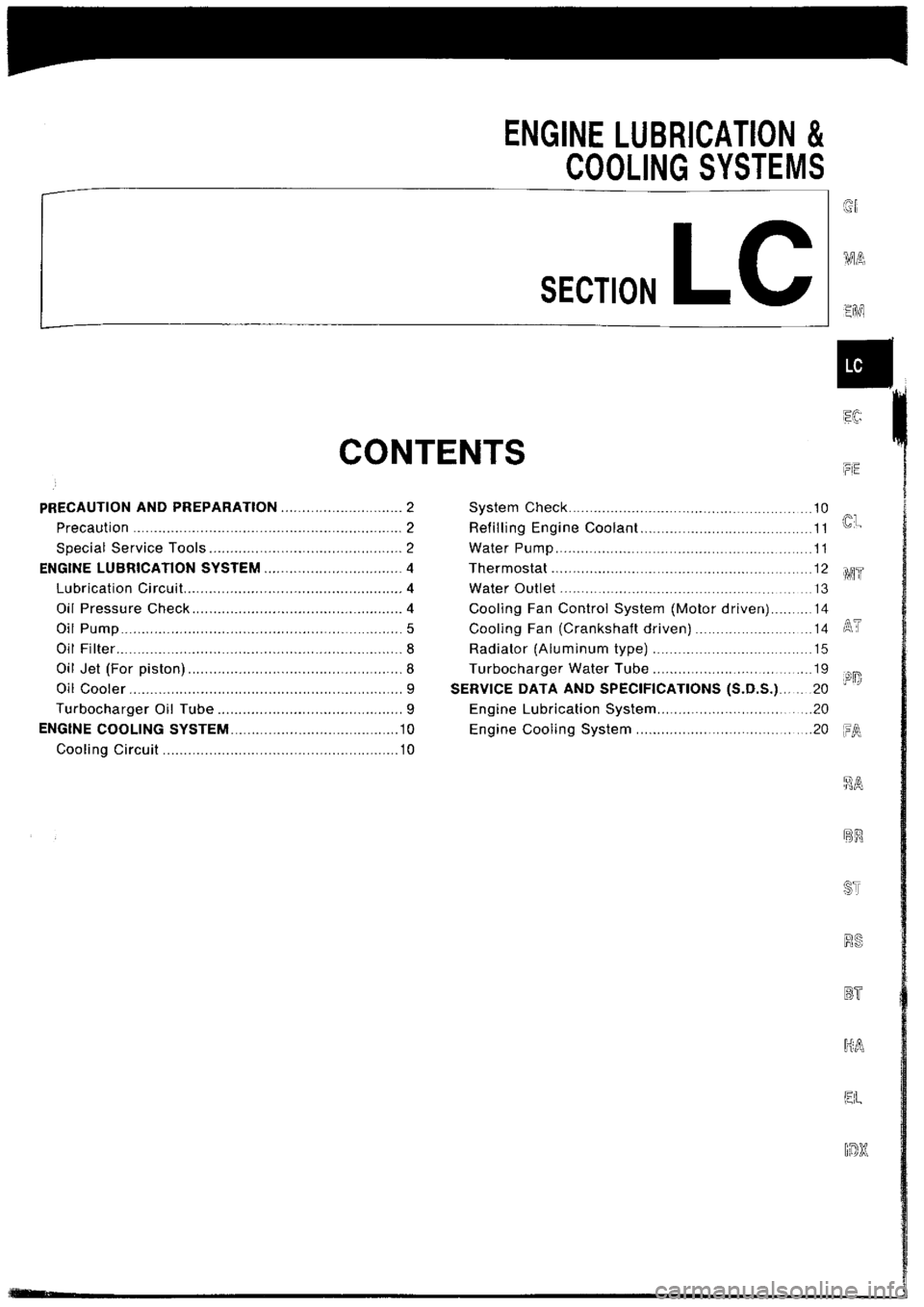NISSAN SILVIA 1994  Service Repair Manual 